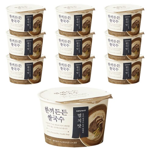 한끼든든 쌀국수 멸치맛, 92g, 12개