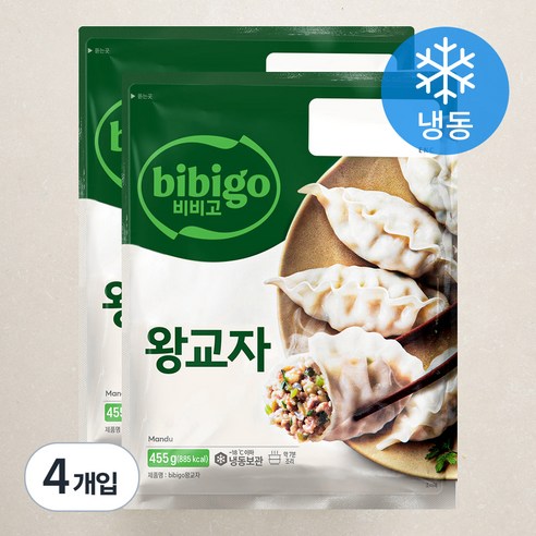 비비고 왕교자 (냉동), 455g, 4개입