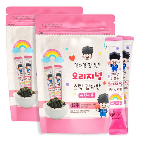 김대감 오리지널 스틱 김자반 어린이용 15p, 150g, 2개