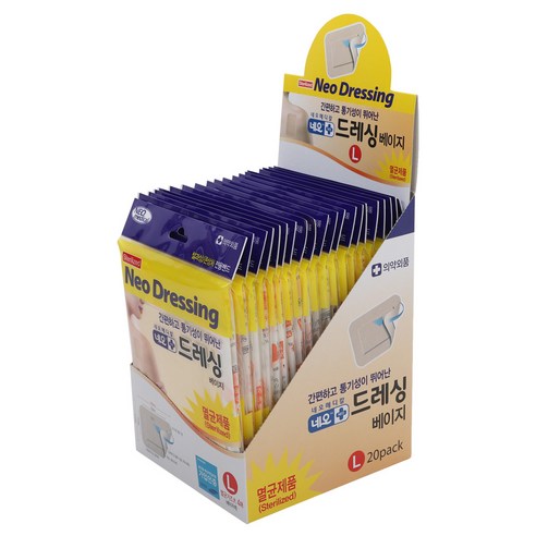 네오 드레싱 멸균거즈밴드 베이지색 4p, 4개입, 20개