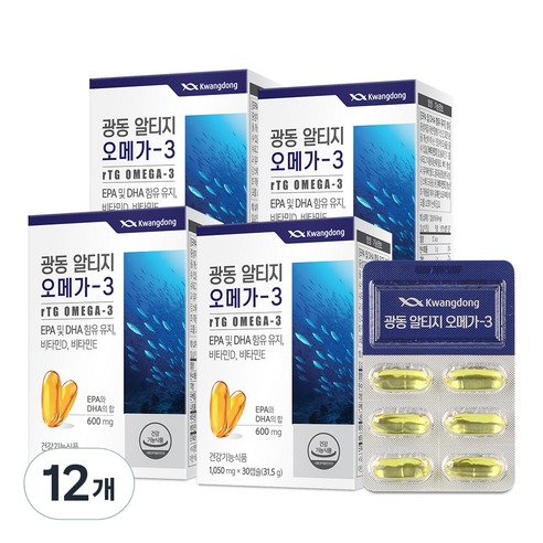 광동 알티지 오메가3 31.5g, 12개, 30정