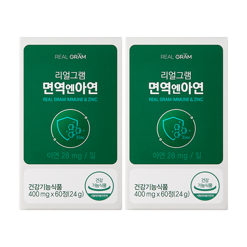 리얼그램 면역엔아연, 60정, 2개