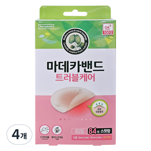 동국제약 마데카 트러블케어 재생밴드 스팟형 84p, 4개
