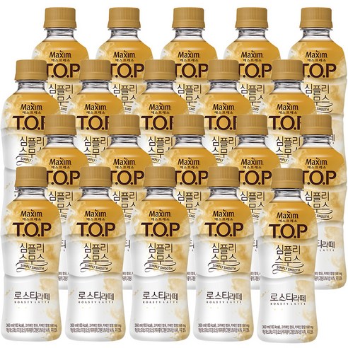 맥심 티오피 심플리 스무스 로스티 라떼, 360ml, 20개