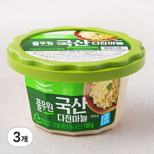 풀무원 다진마늘, 150g, 3개