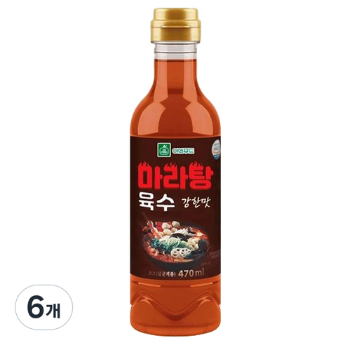 이엔푸드 마라탕 육수 강한맛, 6개, 470ml