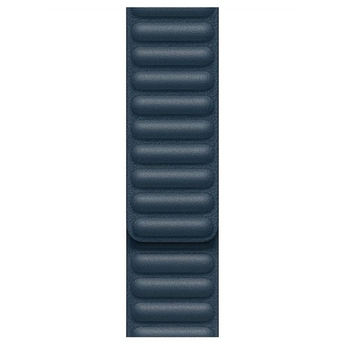 Apple 정품 애플워치 3/6/SE Leather Link 밴드 Small (38/40mm 호환 가능), 발틱 블루, 1개