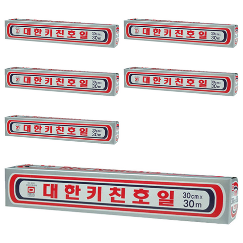 대한웰빙은박접시 대한키친호일 30cm x 30m, 6개