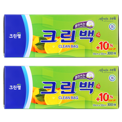 크린랲 크린백 30cm x 50cm, 30 x 50 cm, 300개입, 2개