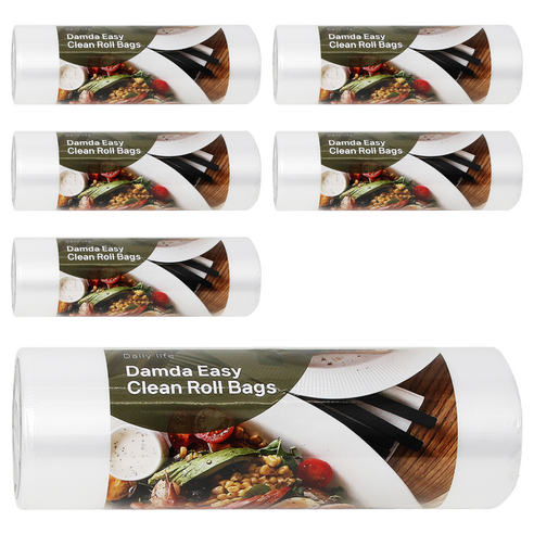 담다비닐 위생 봉투 중형 25cm x 35cm, 중(M), 500개입, 6개