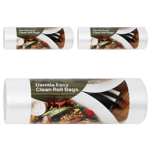 담다비닐 위생 봉투 중형 25cm x 35cm, 중(M), 500개입, 3개