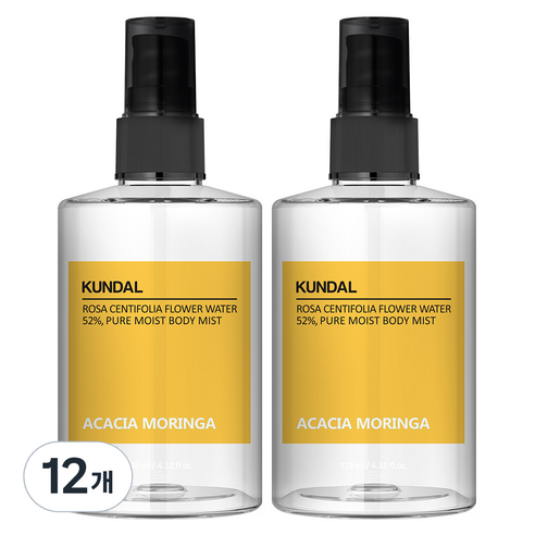 쿤달 퓨어 바디미스트 아카시아모링가향, 128ml, 12개