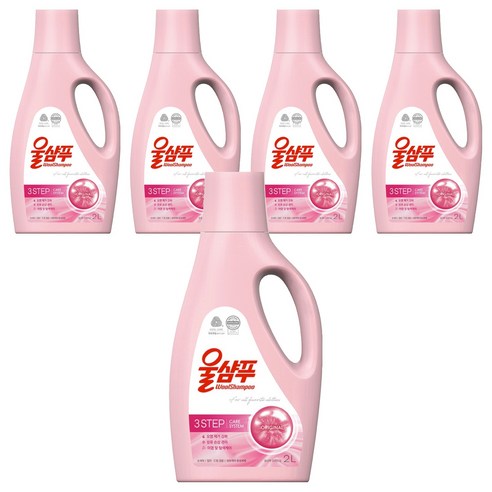 울샴푸 애경 오리지널 용기형 본품, 2L, 5개