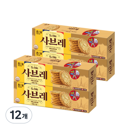 Sable 비스켓, 84g, 12개
