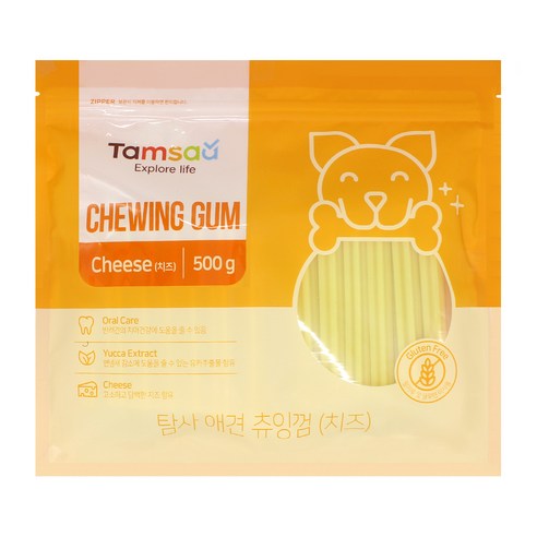 탐사 강아지 츄잉껌 500g, 치즈맛, 1개