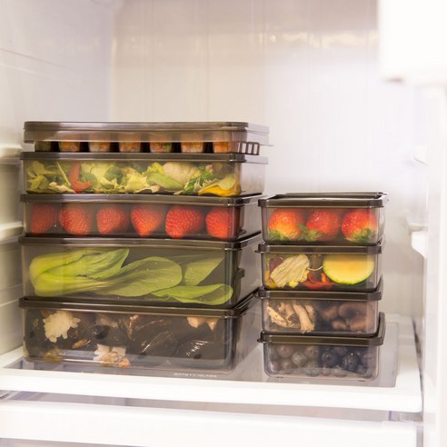 냉동실 정리의 새로운 차원: 비트리 휘어지는 냉동실 정리용기 혼합세트4