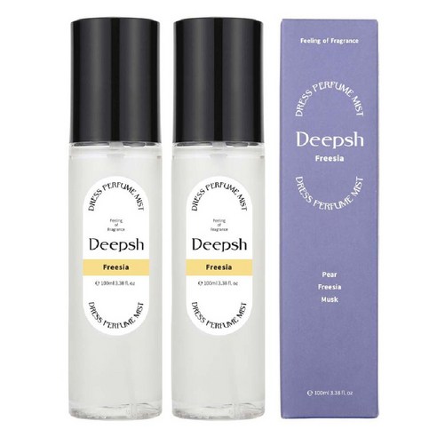 딥쉬 니치 퍼퓸 섬유향수 100ml, 프리지아, 2개