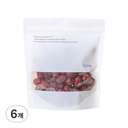 솔닙 경북 청도 2024년산 특초 건대추, 300g, 6개