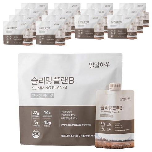 일일하우 슬리밍 플랜B 고소한 귀리맛, 45g, 105개