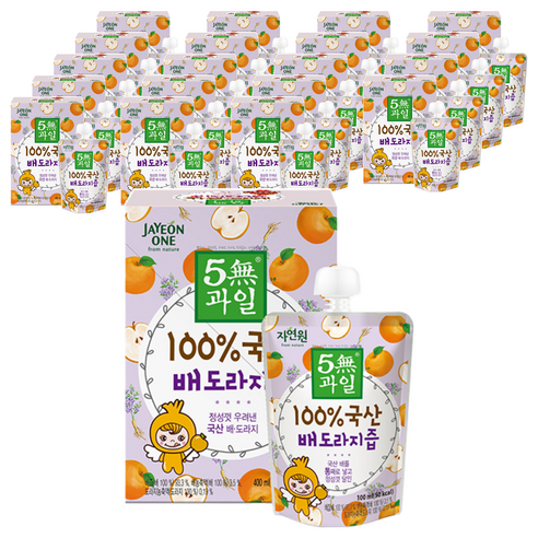자연원 100% 국산 배도라지즙, 100ml, 80개