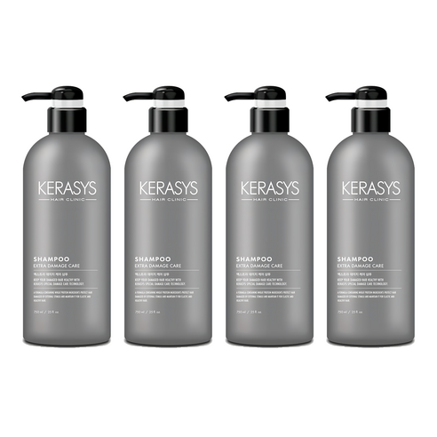 케라시스 엑스트라 데미지 케어 플러스 샴푸 프루티엠버 프로랄 오리엔탈 향, 750ml, 4개