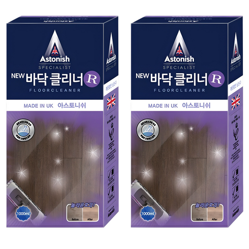 아스토니쉬 바닥 클리너 라벤더 R, 1L, 2개