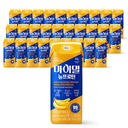 대상웰라이프 마이밀 뉴프로틴 바나나, 190ml, 30개 190ml × 30개 섬네일