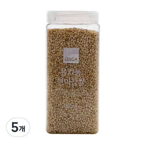 ORGA 유기농 현미찹쌀, 800g, 5개