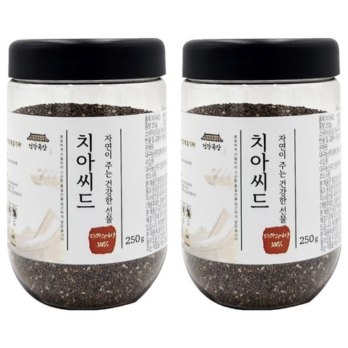 건강곡간 치아씨드 통, 250g, 2개