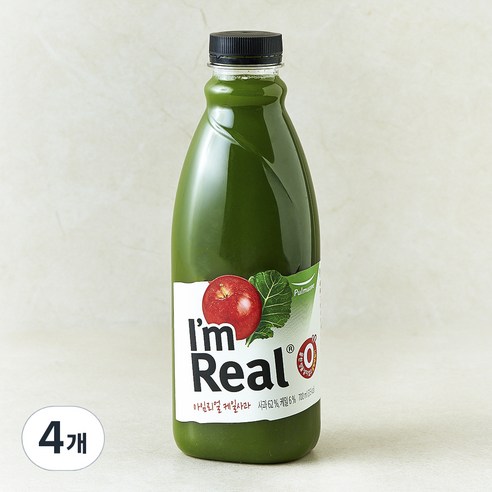 풀무원 아임리얼 케일 사과 주스, 700ml, 4개