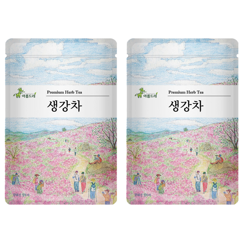 아름드레 삼각티백 생강차, 1.3g, 25개입, 2개