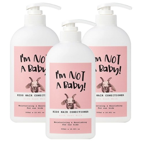 아임낫어베이비 키즈 헤어컨디셔너, 500ml, 3개
