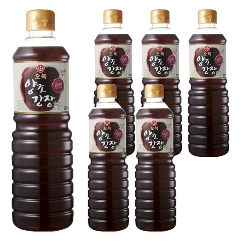 오복식품 양조간장, 900ml, 6개