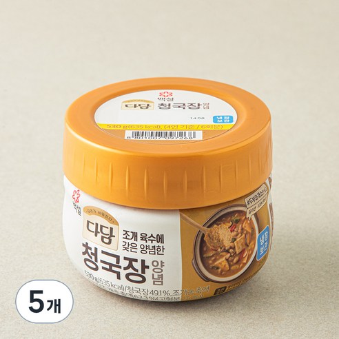 다담 청국장 양념, 530g, 5개