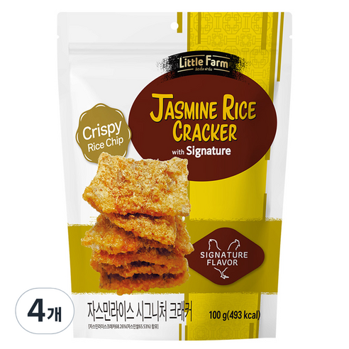자스민라이스 시그니처 크래커, 100g, 4개