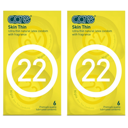 care 22 스킨씬 콘돔, 6개입, 2개