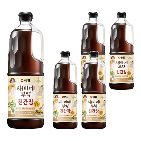 새미네부엌 진간장, 1.7L, 5개