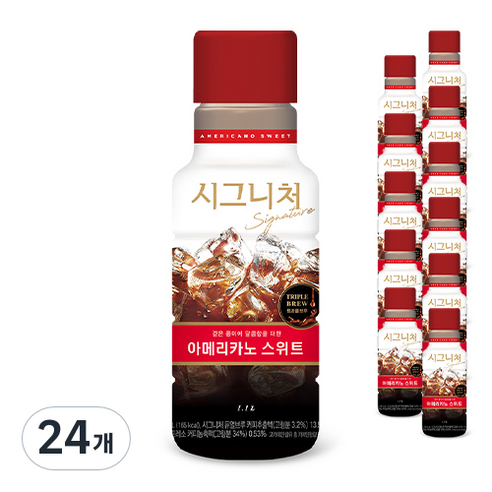 쟈뎅 시그니처 아메리카노 스위트, 1.1L, 24개