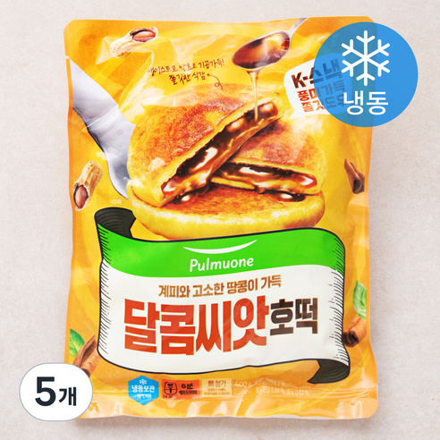 풀무원 달콤씨앗 호떡 (냉동), 5개, 400g