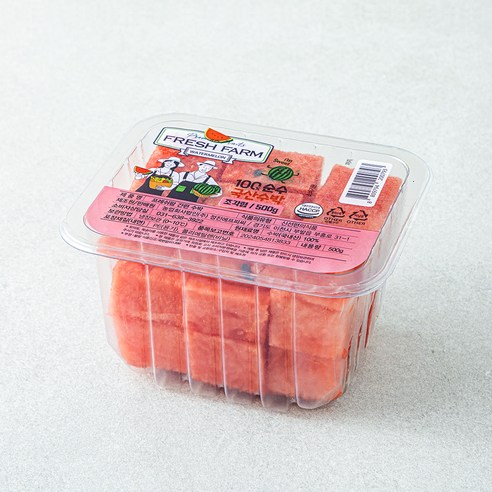 프레쉬팜 수박 슬라이스, 500g, 1팩