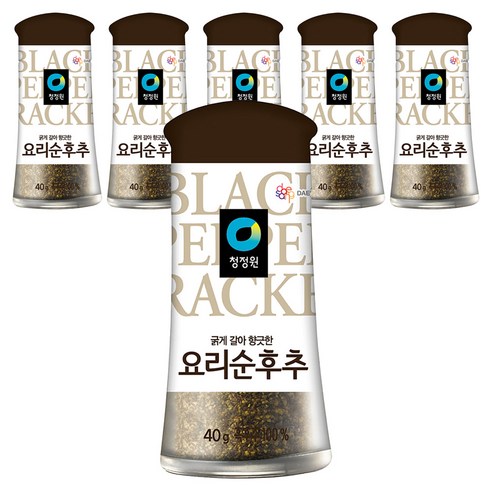 청정원 요리순후추, 40g, 6개