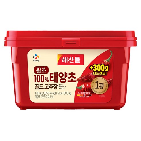 태양초 골드 고추장, 1.8kg, 1개