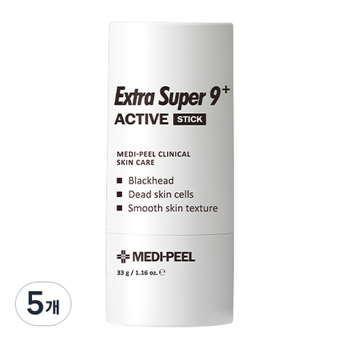 메디필 엑스트라 슈퍼9 플러스 액티브 스틱, 33g, 5개