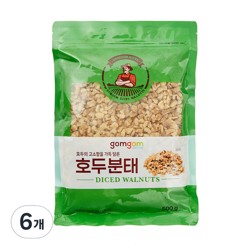 곰곰 호두분태, 6개, 500g