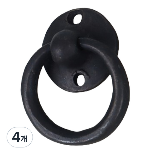 올고르 황동 링고리 손잡이 엔틱 50mm, 4개