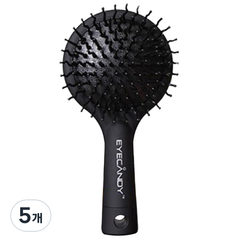 아이캔디 레인보우 볼륨S 헤어브러쉬 M, 시크블랙, 5개