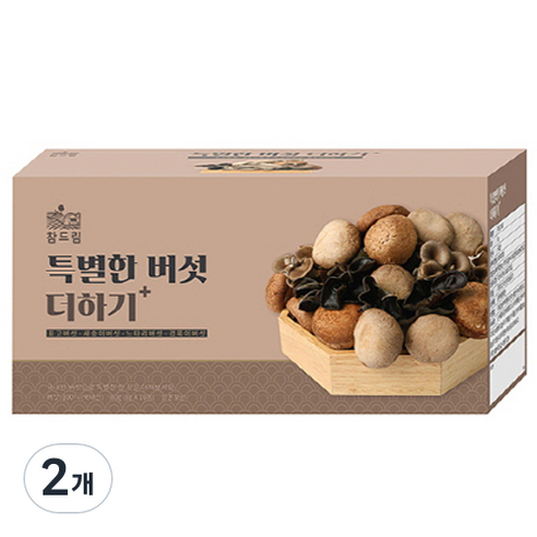 참드림 건표고버섯 특별한 버섯 더하기, 60g, 2개