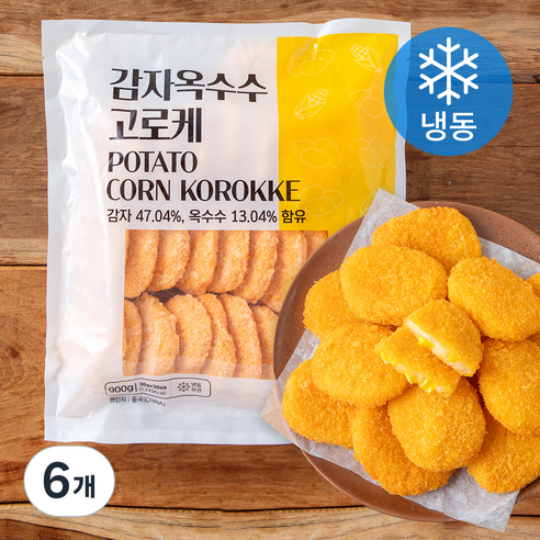 농우 감자옥수수 고로케 (냉동), 900g, 6개