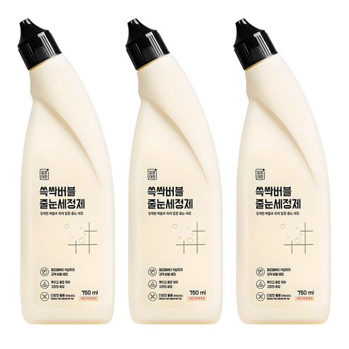깔끔대장 쓱싹버블 줄눈세정제, 750ml, 3개