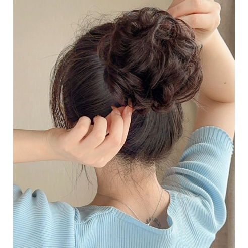 5초 만에 완성하는 자연스러운 볼륨, 홈지 올림머리 부분가발
